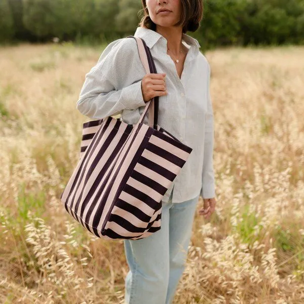 NORDLICHT NORDLICHT Shopper Kiki Streifen, Rosa, – Produktbild 4 von 4