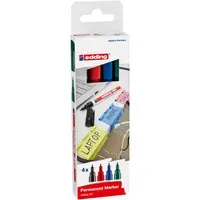 Edding 4er Set edding Permanentmarker "400" farbig sortiert – Produktbild 3 von 3