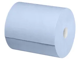 Putzrolle "Comfort" aus Recyclingpapier 2 lagig, 350 m, 1.000 Blatt, blau – Produktbild 1 von 1
