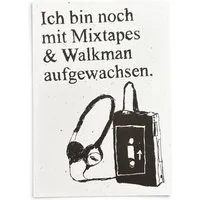ilovemixtapes ilovemixtapes Postkarte „Ich bin noch mit Mixtapes & Walkman aufgewachsen" DIN A6 – Produktbild 1 von 1