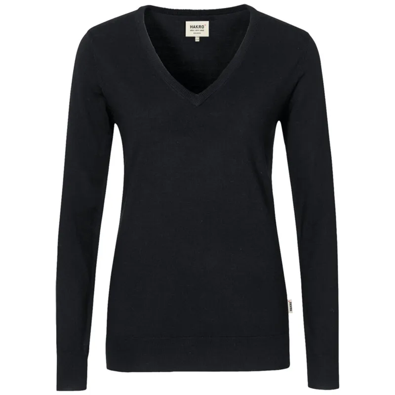 HAKRO HAKRO Damen V-Pullover Merino Wool #134 Gr. M schwarz – Produktbild 1 von 1