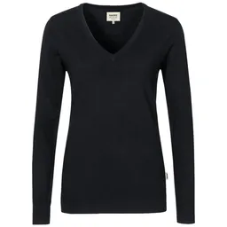 HAKRO HAKRO Damen V-Pullover Merino Wool #134 Gr. M schwarz – Produktbild 1 von 1