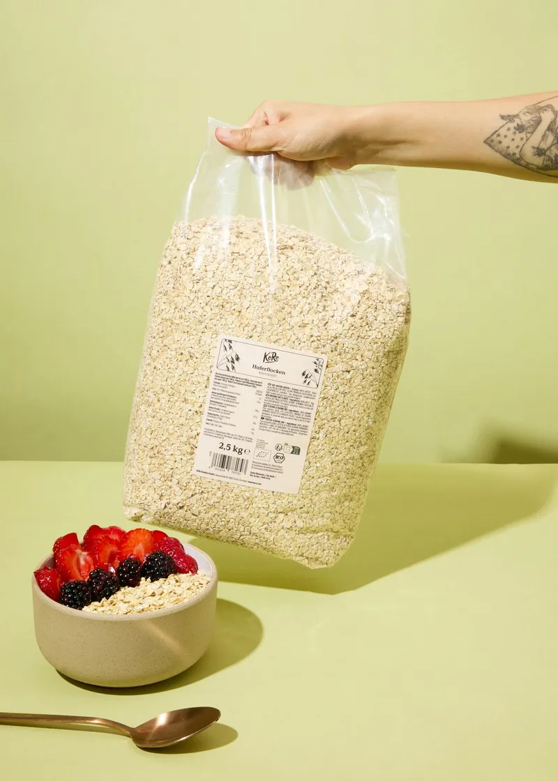 KoRo Bio Haferflocken Kleinblatt 4 x 2,5 kg – Produktbild 5 von 5