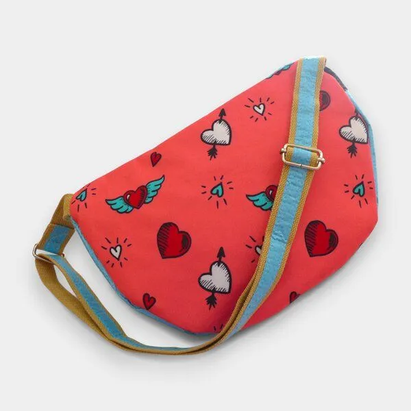 REFISHED fair fashion REFISHED fair fashion BUM BAG XL spezieller Gurt | Upcycelte Bauchtasche, #fish hellblau, – Produktbild 3 von 4