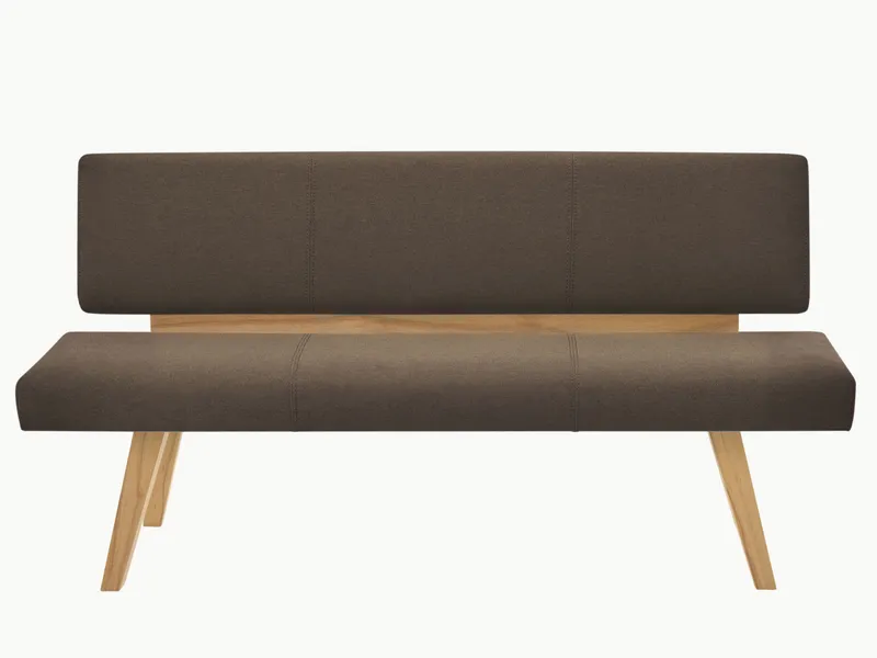 allnatura allnatura Sitzbank "Sentara" | 140 cm | Kernbuche | Wollfilz, Kernbuche, – Produktbild 1 von 2