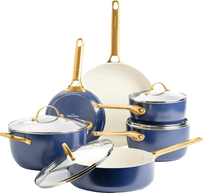 Greenpan Greenpan Pfannen- & Topfset "Padova Reserve" 6er-Set, Marineblau, – Produktbild 3 von 3