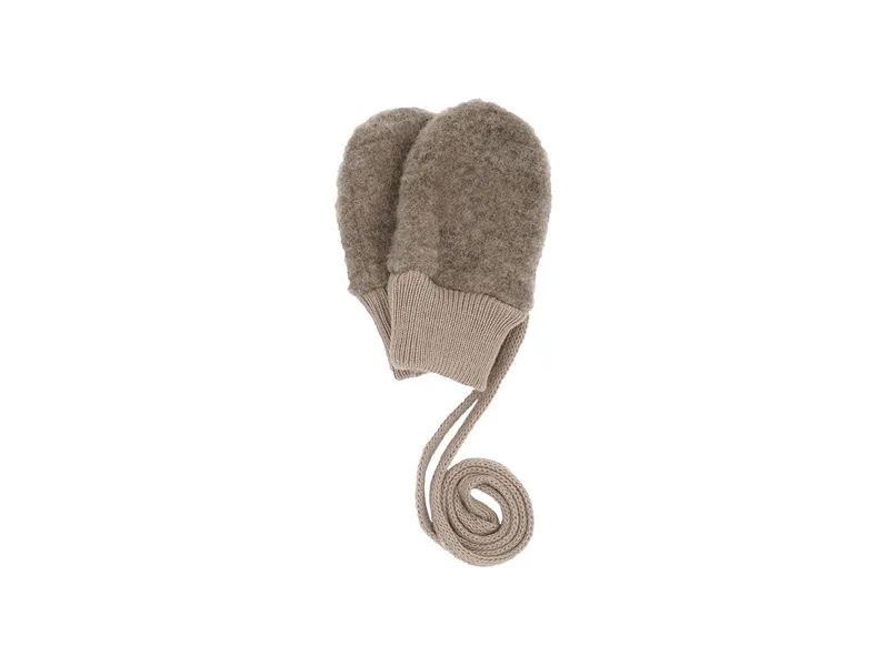 Maximo Baby Handschuhe Bio-Schurwolle Fleece braun-meliert Gr. 12 (12 Mon.), Braun, – Produktbild 1 von 1