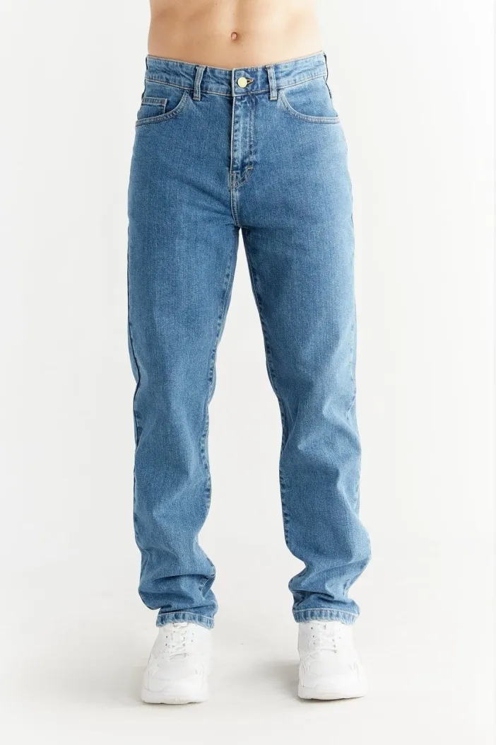Evermind Evermind Herren vegan Jeans Straight Fit Day Himmelblau, Blau, – Produktbild 2 von 2