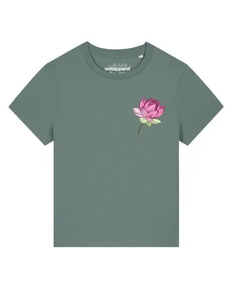 watapparel watapparel T-Shirt Frauen Blume, Green bay, – Produktbild 1 von 2