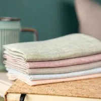 nahtur design nahtur-design Stofftaschentücher aus Bioleinen 25x25 cm, Bunt gemischt, – Produktbild 1 von 1