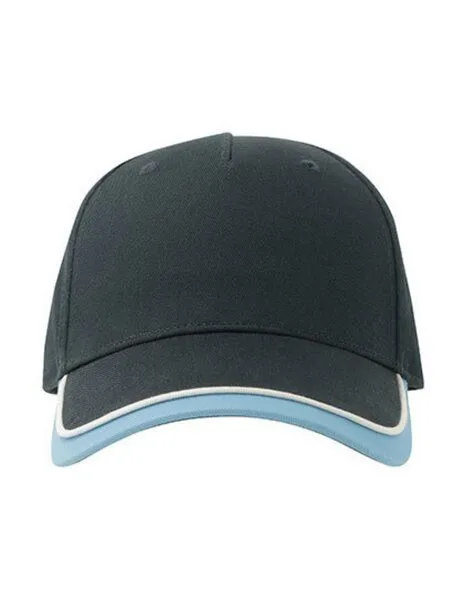 Atlantis Headwear Atlantis Headwear Kinder Basecap - Klettverschluss, Bio-Baumwolle, Bunt, – Produktbild 4 von 5