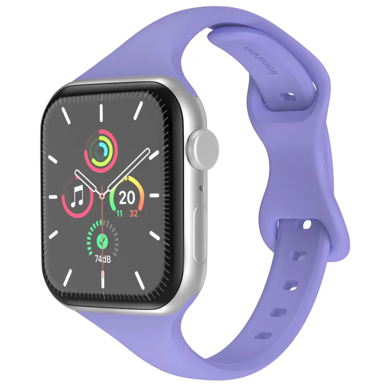 imoshion imoshion Slim Silikonarmband für Apple Watch | 38/40/41/42 mm, Violett, – Produktbild 1 von 1