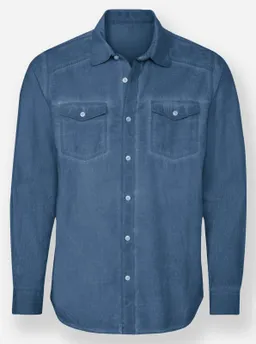 marco donati Langarmhemd jeansblau – Produktbild 1 von 1