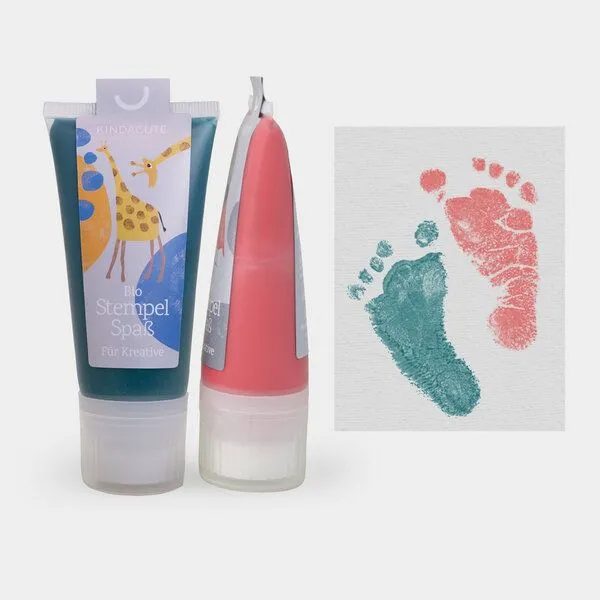 KINDACUTE KINDACUTE Bio Stempelspaß für Babys & Kids 2Choose, Tropical (berry & smaragd), – Produktbild 1 von 4