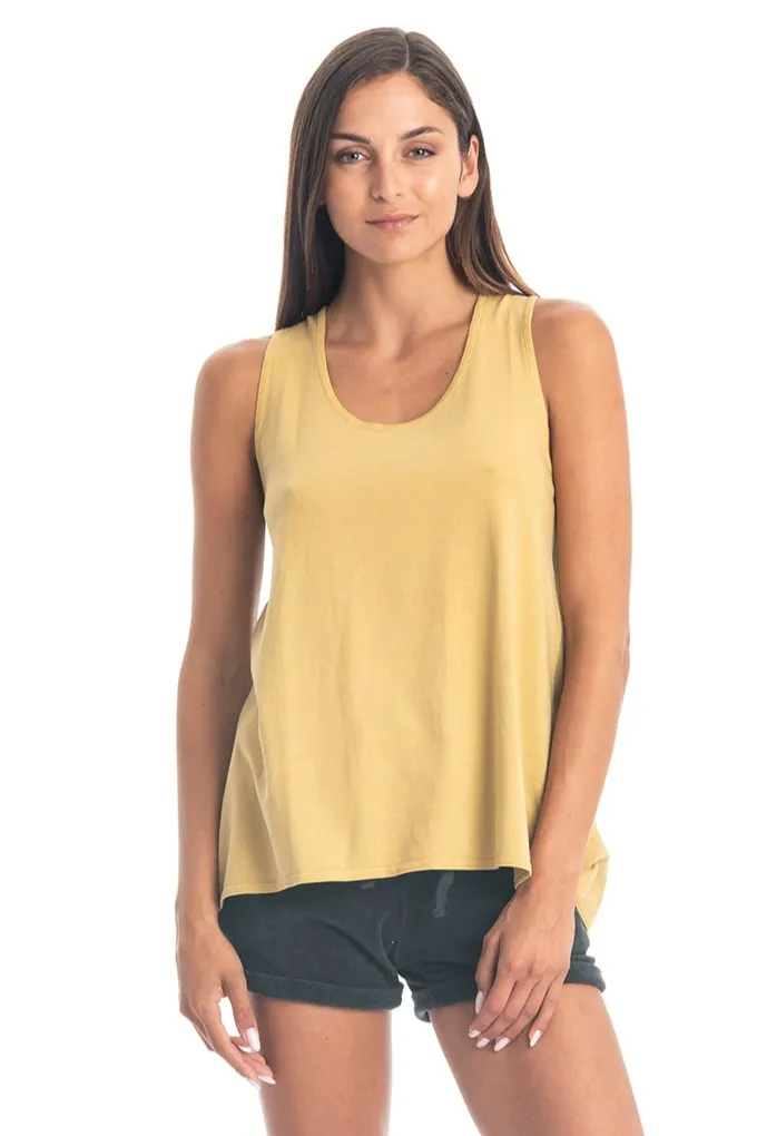 RAVENS VIEW IBIZA RAVENS VIEW IBIZA Damen vegan Top Easy Gold, Gelb, – Produktbild 2 von 2
