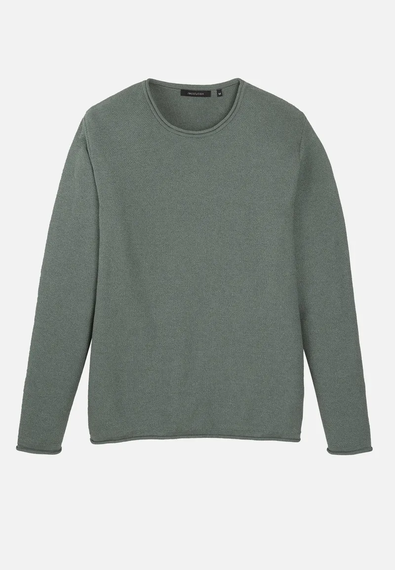 recolution Recolution Herren vegan Pullover Eukalyptus Grün, Grün, – Produktbild 1 von 2