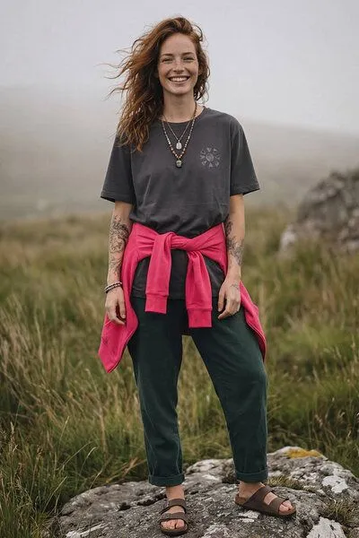 KOKOworld KOKOworld T-Shirt Crow, Charcoal sun&soil (grau), – Produktbild 4 von 4