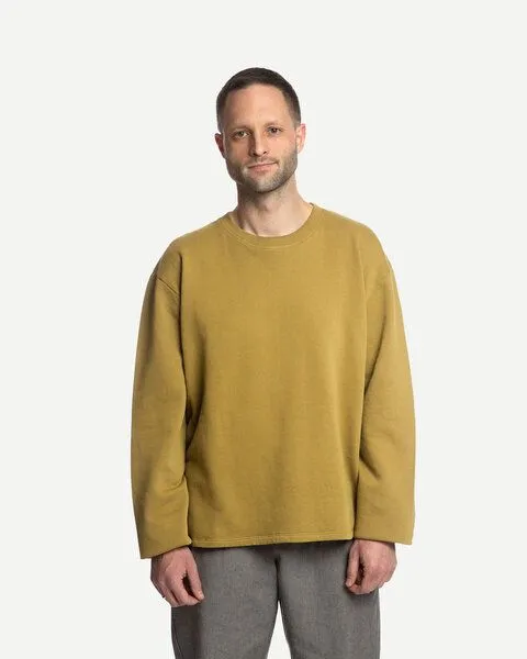 MATONA Matona Longsleeve | Fleece Shirt | aus Baumwolle | GOTS-zertifiziert, Gold, – Produktbild 2 von 3