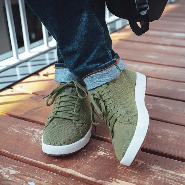SAOLA SAOLA Sneaker aus Merinowolle Herren - Cannon Knit Men 2.0 Wool, Burnt olive, – Produktbild 4 von 4