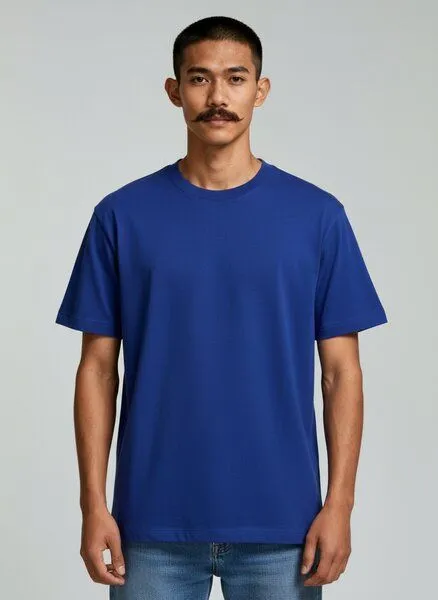 UNIPOLAR UNIPOLAR Oversized T-Shirt Modell: Free, Worker blue, – Produktbild 2 von 6