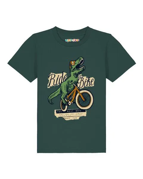 watabout.kids watabout.kids T-Shirt Kinder T-Rex Fahrrad, Glazed green, – Produktbild 1 von 2