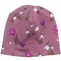 Walkiddy Kinder Mütze GOTS-zertifiziert aus Bio-Baumwolle, lila Jersey-Beanie, weich & dehnbar für empfindliche Haut – Walkiddy, Lila, – Produktbild 1 von 1