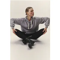 WOTE WOTE Damen vegan Oversized Hoodie Sweatshirt Grau-Melange – Produktbild 1 von 1