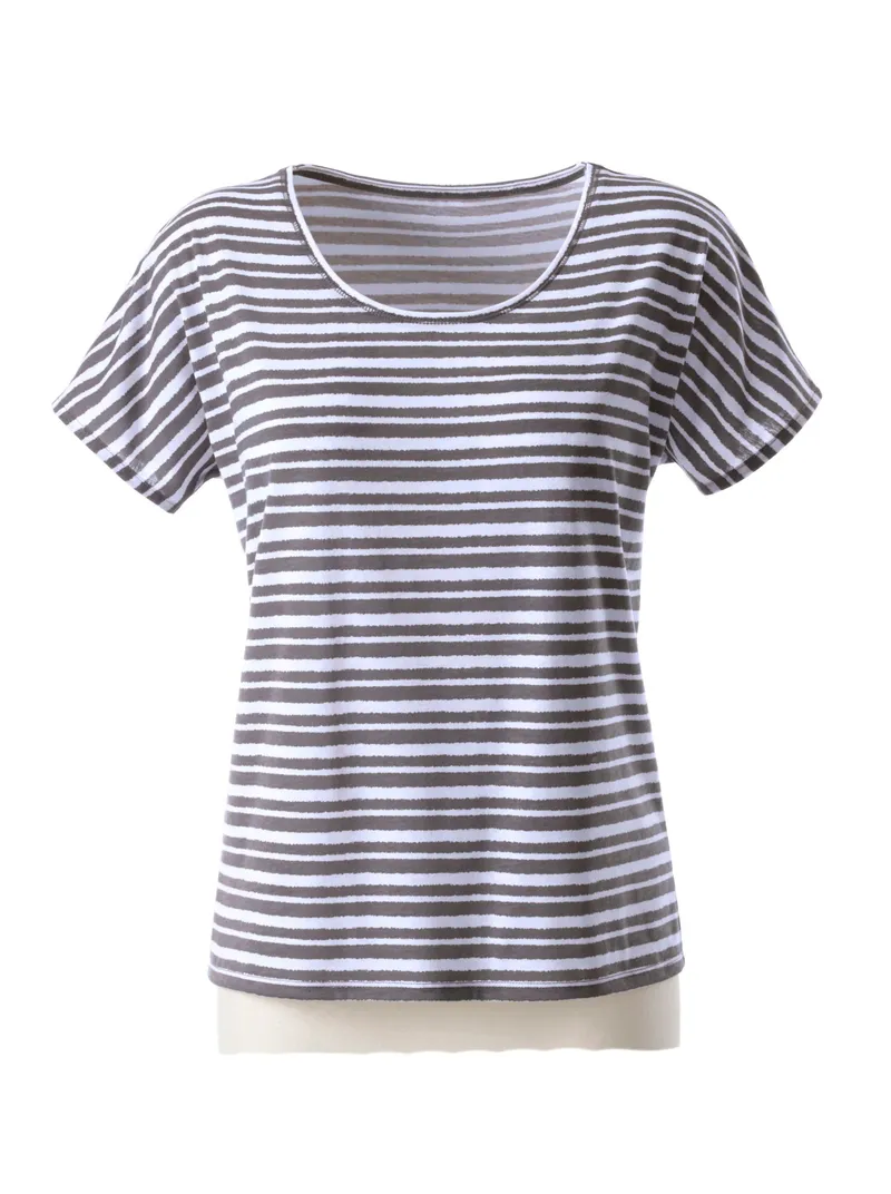 Witt T-Shirt, Taupe-gestreift, – Produktbild 1 von 2