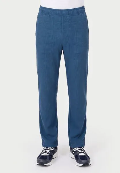 ORGANICATION ORGANICATION POZZAN | Waffel Jogginghose aus Bio-Baumwolle & recyceltem Polyester, Blue, – Produktbild 3 von 4