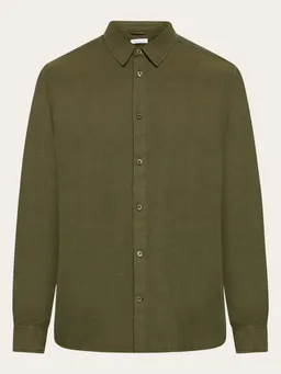 KnowledgeCotton Apparel KnowledgeCotton Apparel Herren vegan Hemd Flanell Dune Regular Forrest Night Green – Produktbild 1 von 1