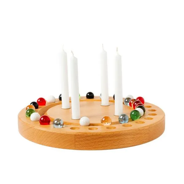 klotzaufklotz klotzaufklotz Adventskalender und Adventskranz mit Baumkerzen, Gemischt, – Produktbild 3 von 8