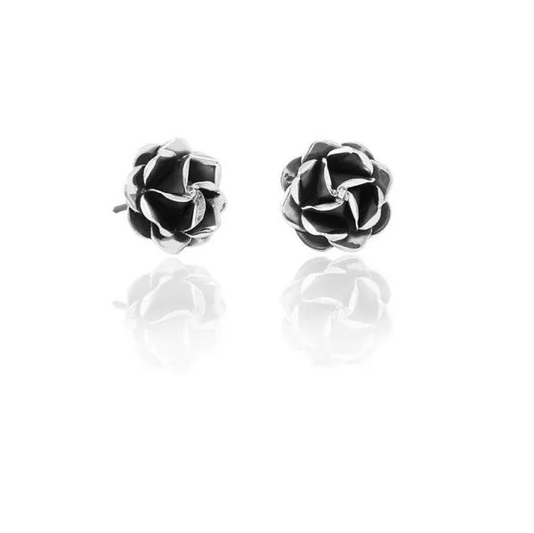pakilia pakilia Silber Ohrstecker Rosenblüten Fair-Trade und handmade, Silver, – Produktbild 2 von 8