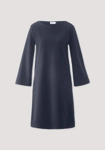 hessnatur hessnatur Jersey Kleid Mini Regular aus Bio-Baumwolle, Marine, – Produktbild 4 von 4