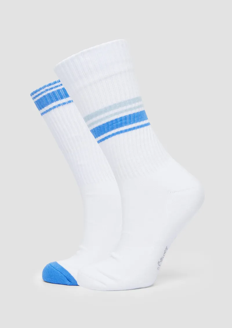 s.Oliver s.Oliver Socken im 2er-Pack, Blau|weiß, – Produktbild 1 von 4