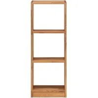 Regal "Grid" 1 x 3 Fächer, B 47 x H 125 x T 34 cm, Wildeiche geölt – Produktbild 1 von 1