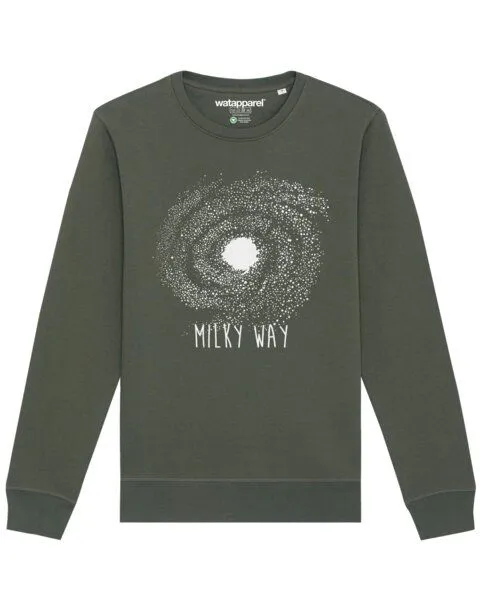 watapparel watapparel Sweatshirt Unisex Milky way, Khaki, – Produktbild 1 von 4