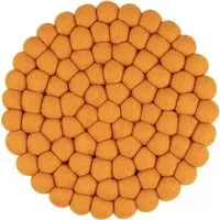 myfelt myfelt Filzkugel Topfuntersetzer (⌀ 20 cm), Ockergelb (risa), – Produktbild 1 von 1