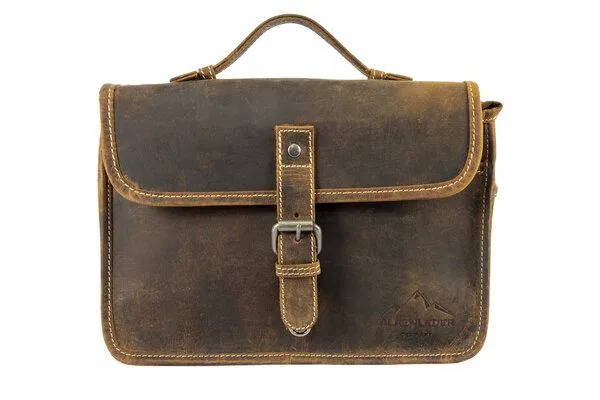 Alpenleder Alpenleder Kameratasche PRESSE, Old havanna, – Produktbild 3 von 4