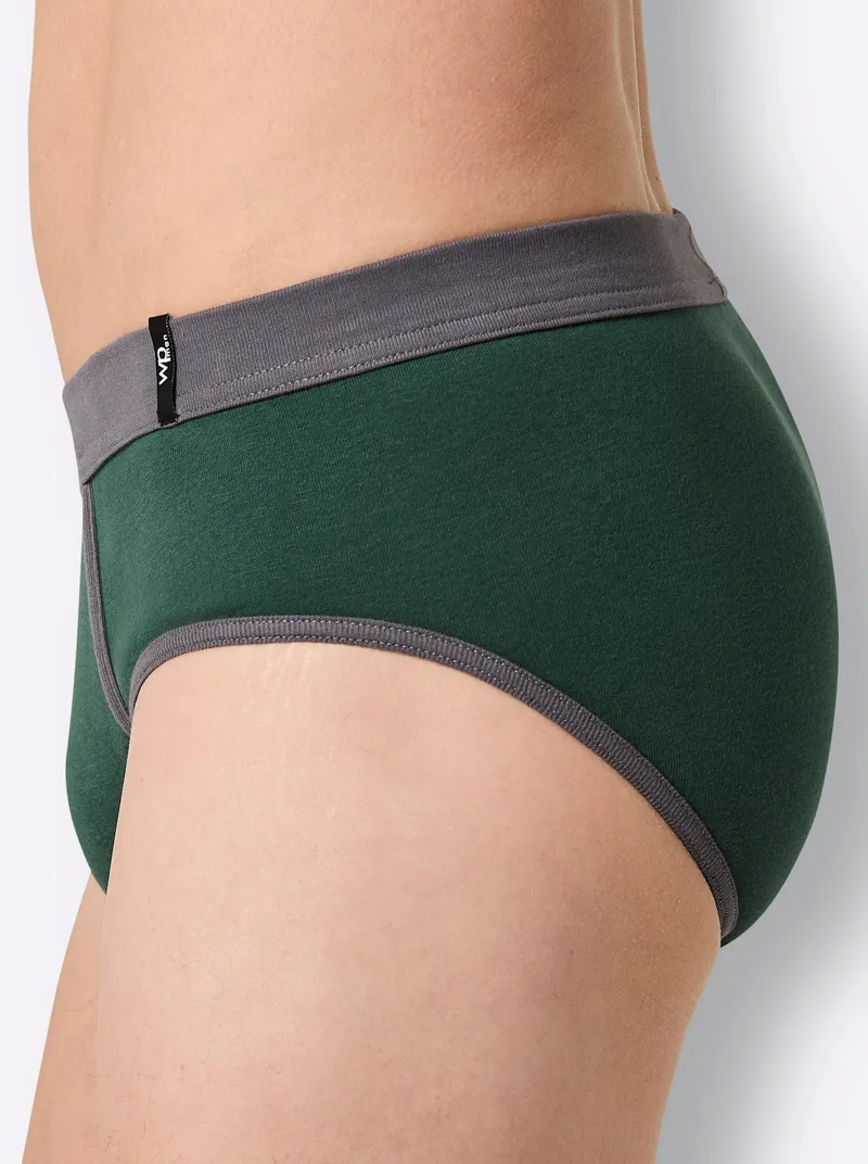 wäschepur men Slip anthrazit + moos, Anthrazit + moos, – Produktbild 3 von 3