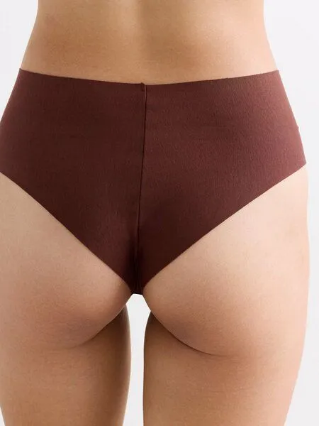 erlich textil erlich textil Casual Cotton High Waist Brazil String aus Bio-Baumwolle, Umbra, – Produktbild 2 von 6