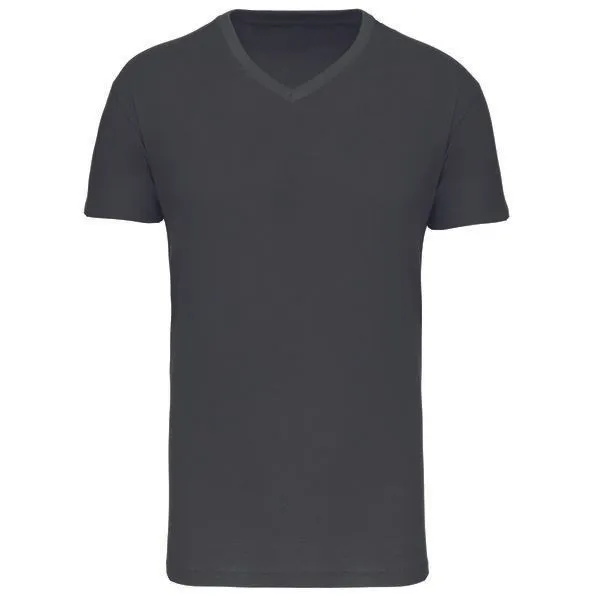 Greenspired Greenspired Basic Unisex Bio V Neck T- Shirt 145 g/m² S - 5 XL, Dunkelgrau, – Produktbild 1 von 1