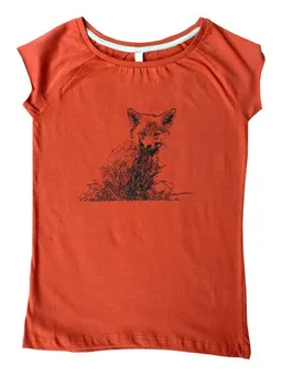 Hirschkind Hirschkind Bio-& Fair-Trade-Frauenshirt "Kleiner Fuchs" rostot – Produktbild 1 von 1