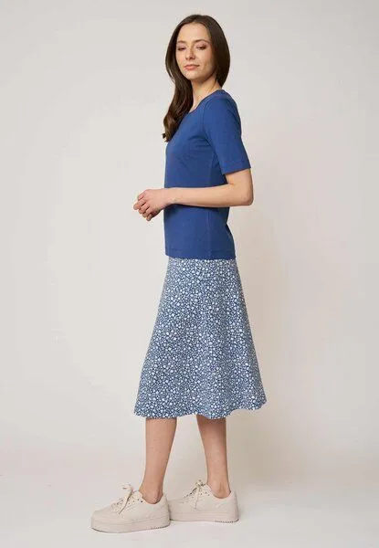 LANA Organic LANA Organic Basic Shirt aus Bio Baumwolle für Damen, Modell Vinnie, True navy, – Produktbild 2 von 4