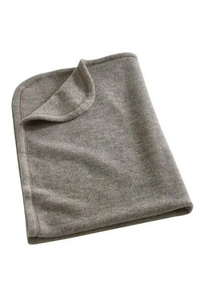 hessnatur hessnatur Wollfleece Decke aus reiner Bio-Merinowolle, Greige, – Produktbild 2 von 2