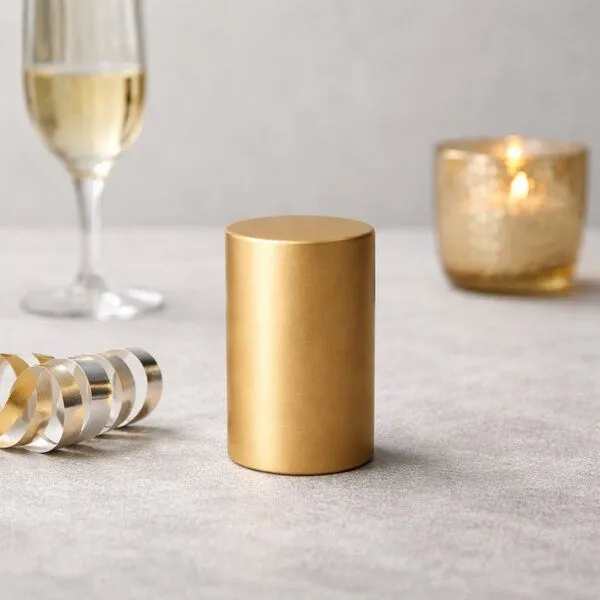 elasto elasto Kronkorkenöffner mit Push-Up-Funktion, Gold mit motiv, – Produktbild 3 von 3