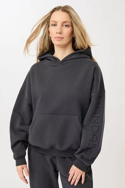 mandala mandala Basic Hoodie Signature, Grey (grau), – Produktbild 1 von 4