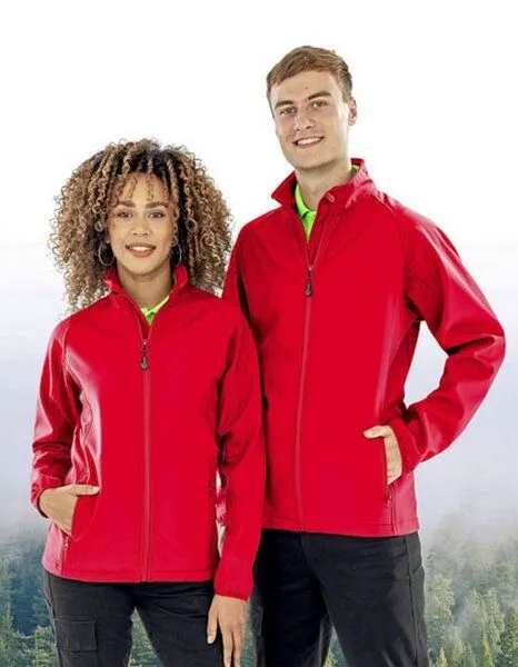 Result Genuine Recycled Result Genuine Recycled Damen Atmungsaktive Softshell-Jacke mit Stehkragen, Grau (workguard), – Produktbild 2 von 3