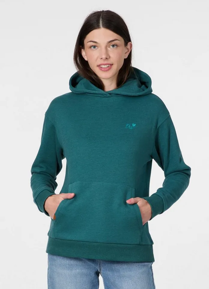 ragwear ragwear Kapuzensweatshirt COOLBIA Klassisch mit Kängurutasche, Kapuze und Marken-Logo, Grün, – Produktbild 1 von 3