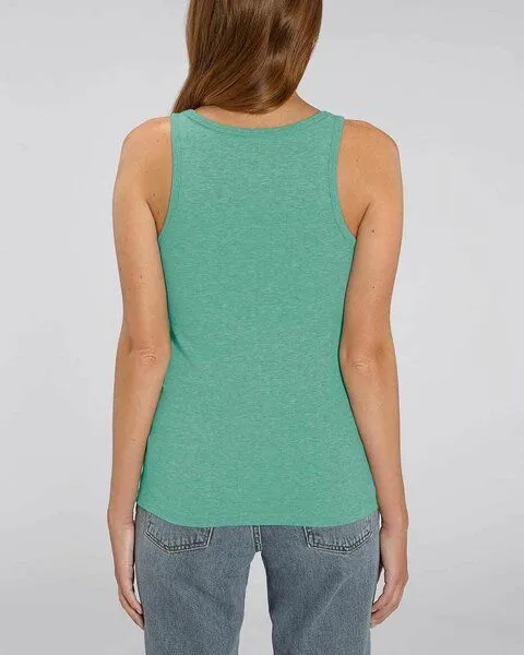 YTWOO YTWOO Damen Top aus Bio Baumwolle, nachhaltig & fair, viele Farben meliert, Grün, – Produktbild 3 von 4