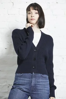 Wunderwerk Wunderwerk Rib cardigan cropped – Produktbild 1 von 1